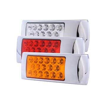 2x6 Inch LED Marker Clearance Light with Reflex Reflector